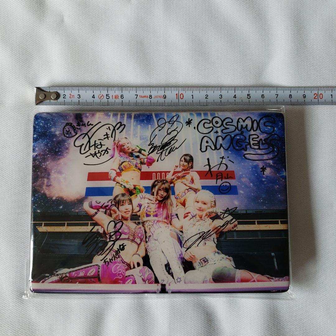 女子プロレス スターダム COSMIC ANGELS サイン入りミニパネル