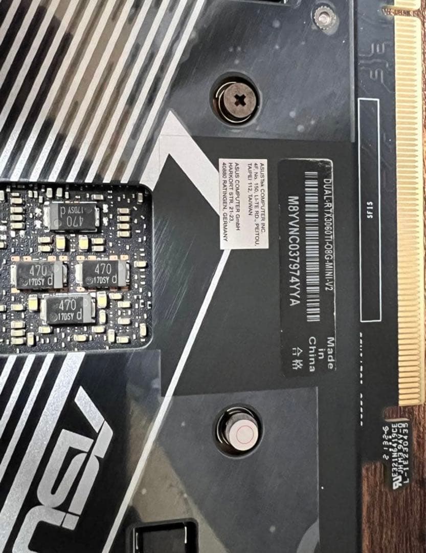 グラフィックボード・グラボ・ビデオカード ASUS DUAL RTX3060TI O8G MINI V2