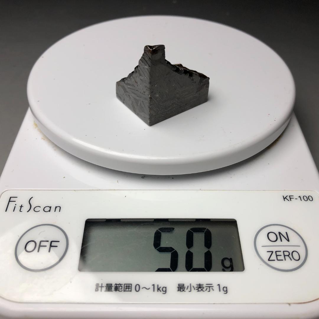 隕石 鉄隕石　アルタイ隕石　外皮付き　コーティング済み 重さ約50ｇ　ケース付き