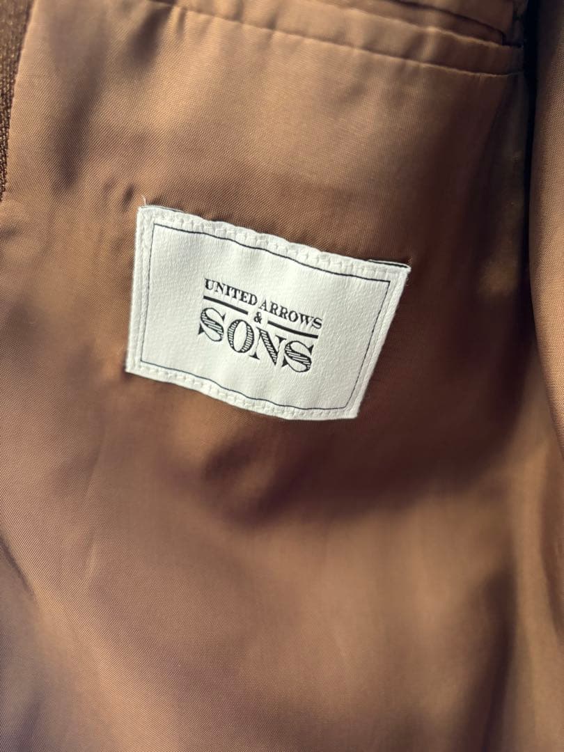 UNITED ARROWS & SONS ブラウン テーラードジャケット