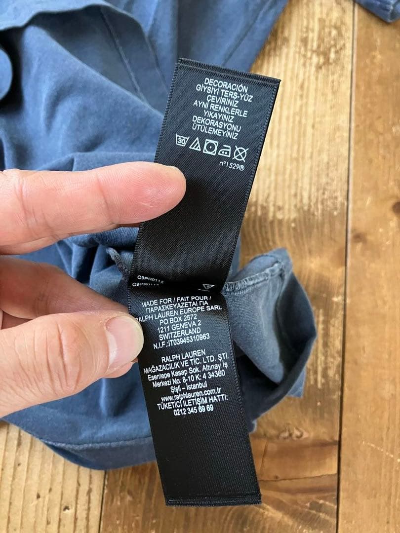 RRL DOUBLERL 半袖Tシャツ S 紺 USA製 RALPHLAUREN