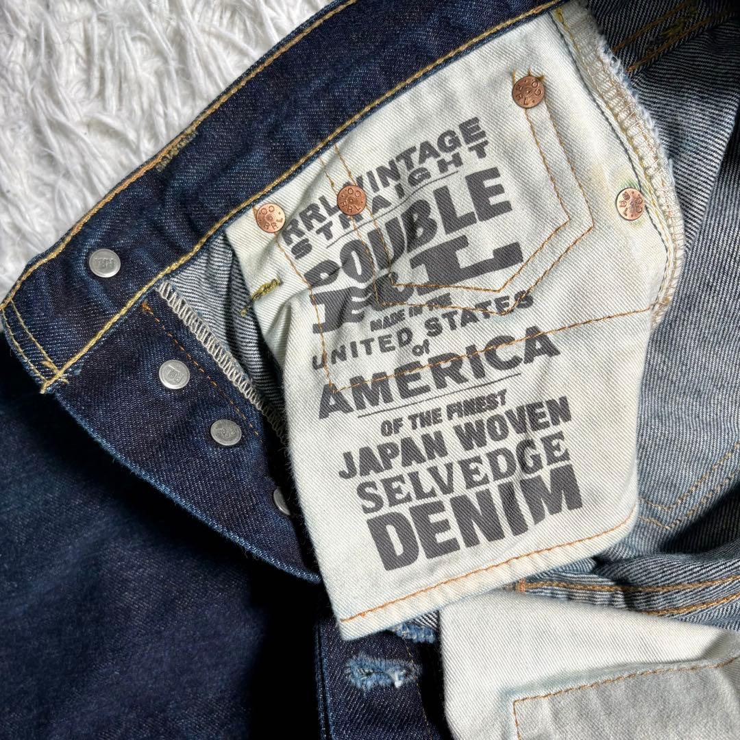 【美品】RRL ストレートデニム　USA製　24 赤耳　セルヴィッジ　ビンテージ