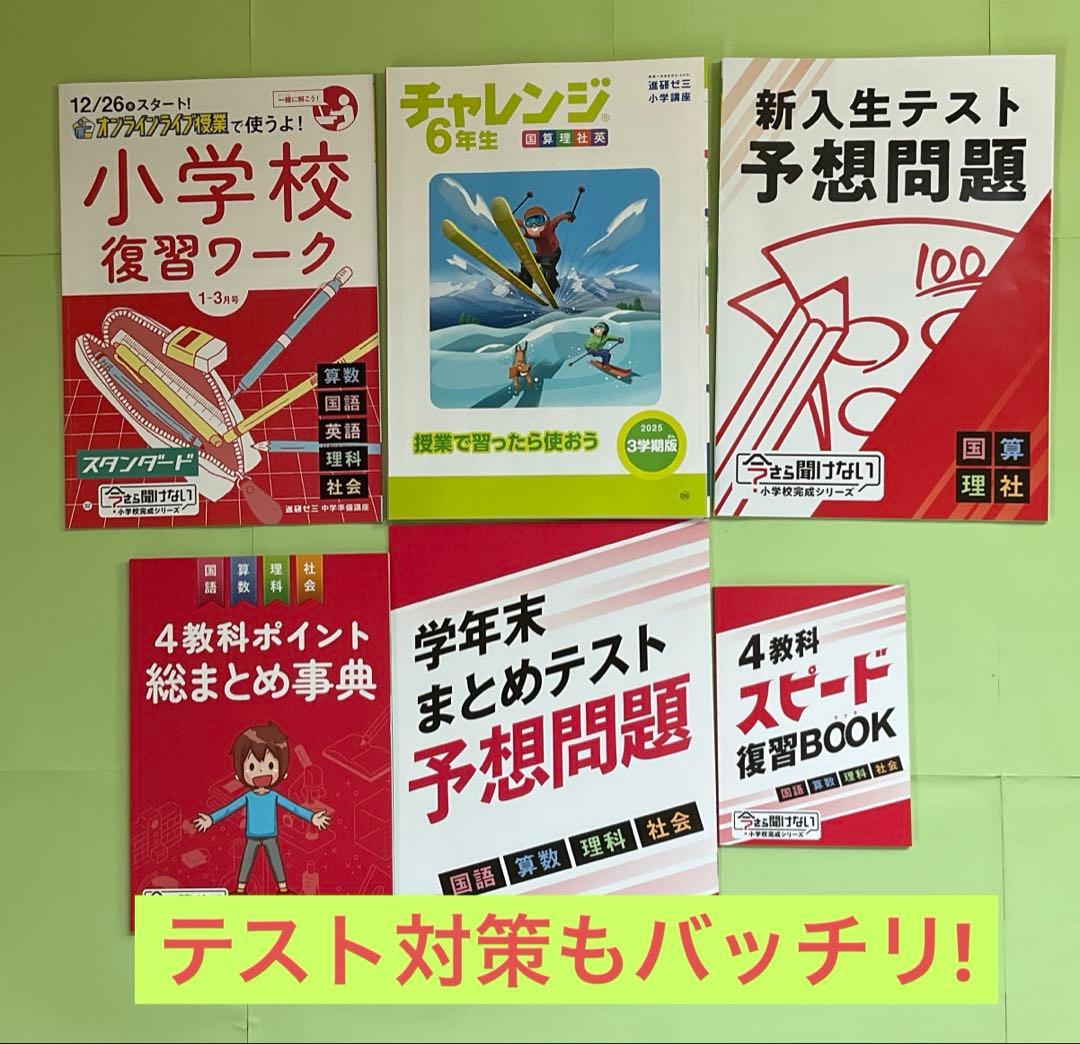 【新学期に！未記入】チャレンジ6年生2023年度1年分【即購入可】