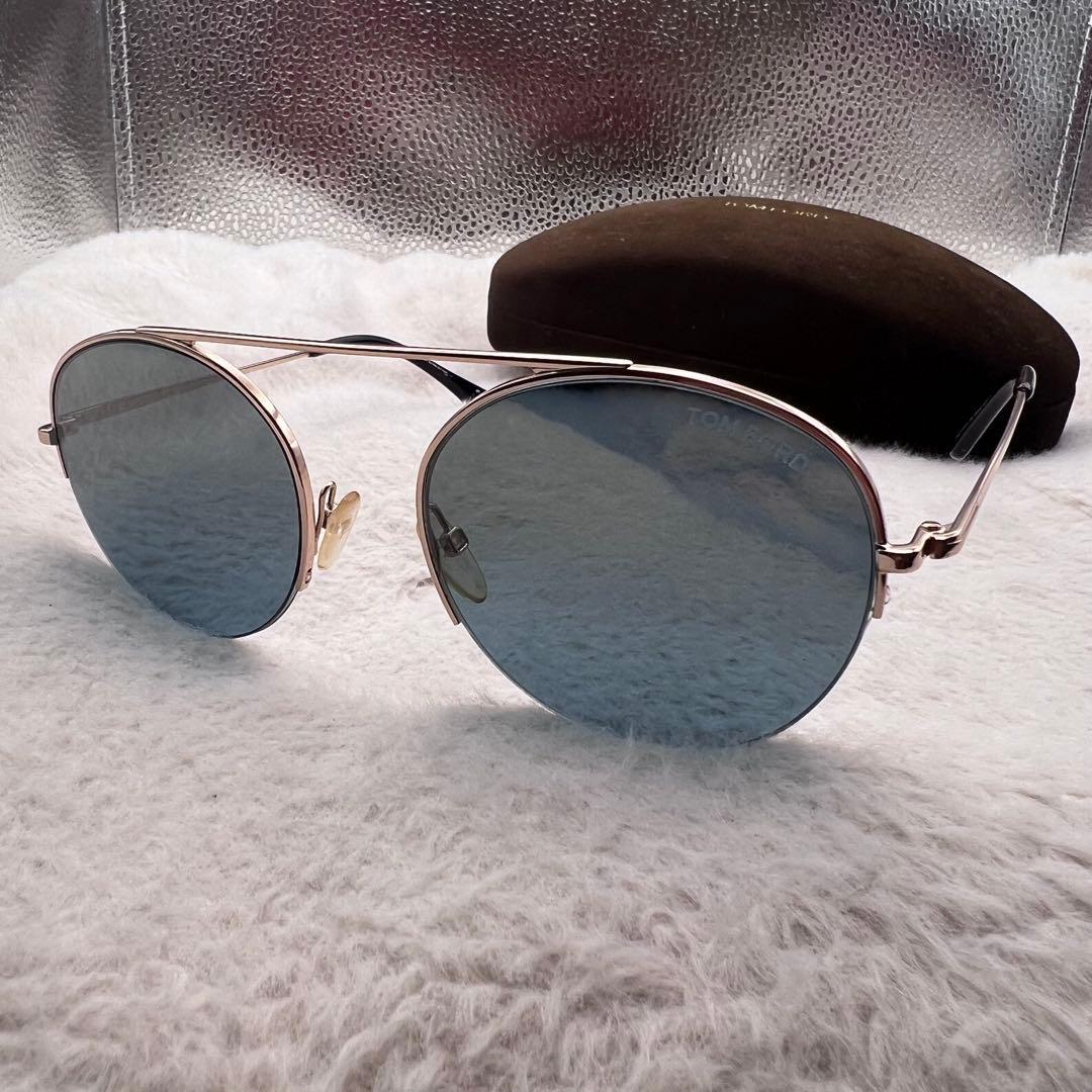 美品✨TOM FORD ゴールド ブルーレンズ サングラス