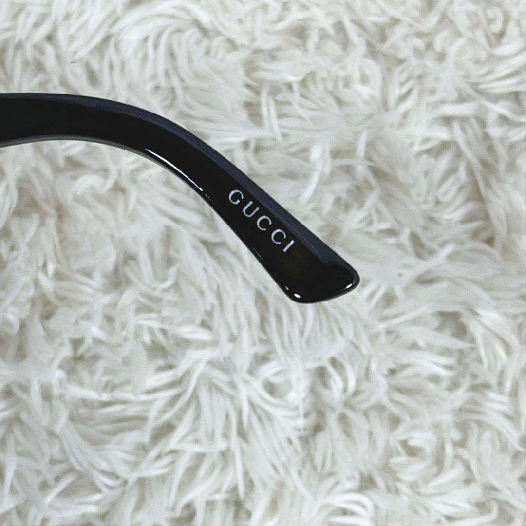 GUCCI グッチ サングラス リボンバックル　度なし　ブラウン　3014