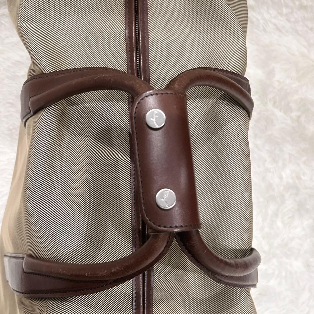Salvatore Ferragamo フェラガモ ボストンバッグ レザー大容量