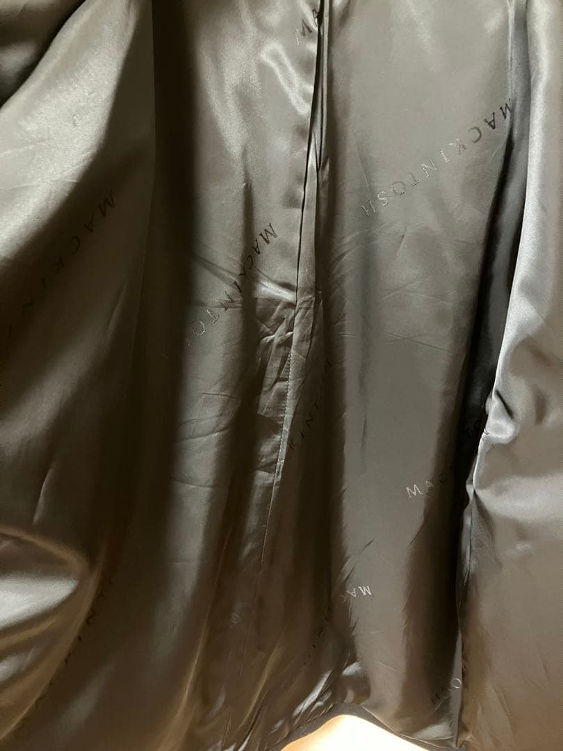 美品　MACKINTOSH　マッキントッシュ　 ハンビー ノーカラー　コート　黒