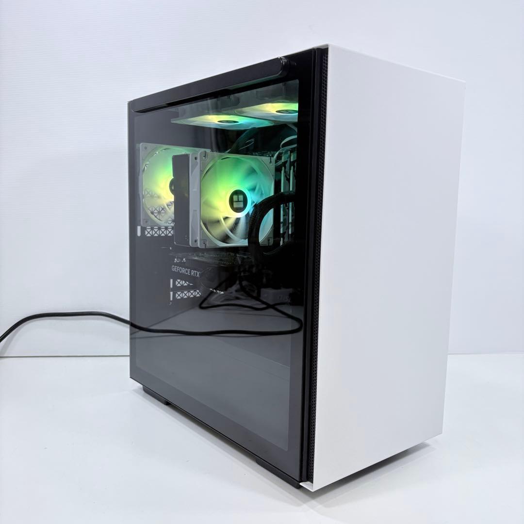 やや美品 自作ゲーミングPC Ryzen5 5600 RTX4060 色変LED