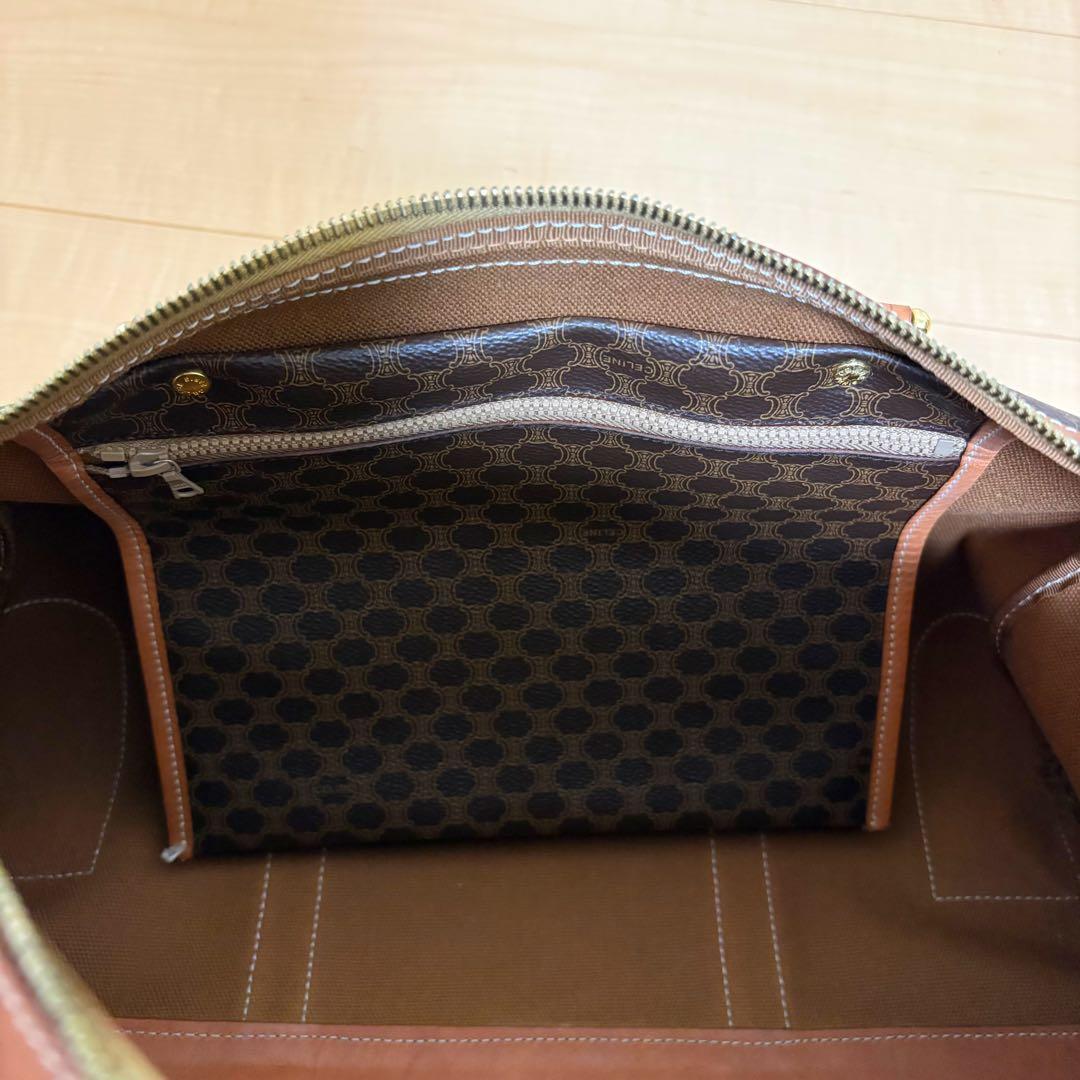 希少❗️ セリーヌ CELINE ボストンバッグ マカダム ダークブラウン PVC