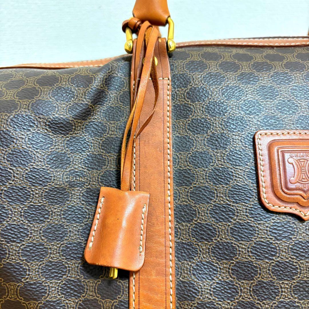 希少❗️ セリーヌ CELINE ボストンバッグ マカダム ダークブラウン PVC