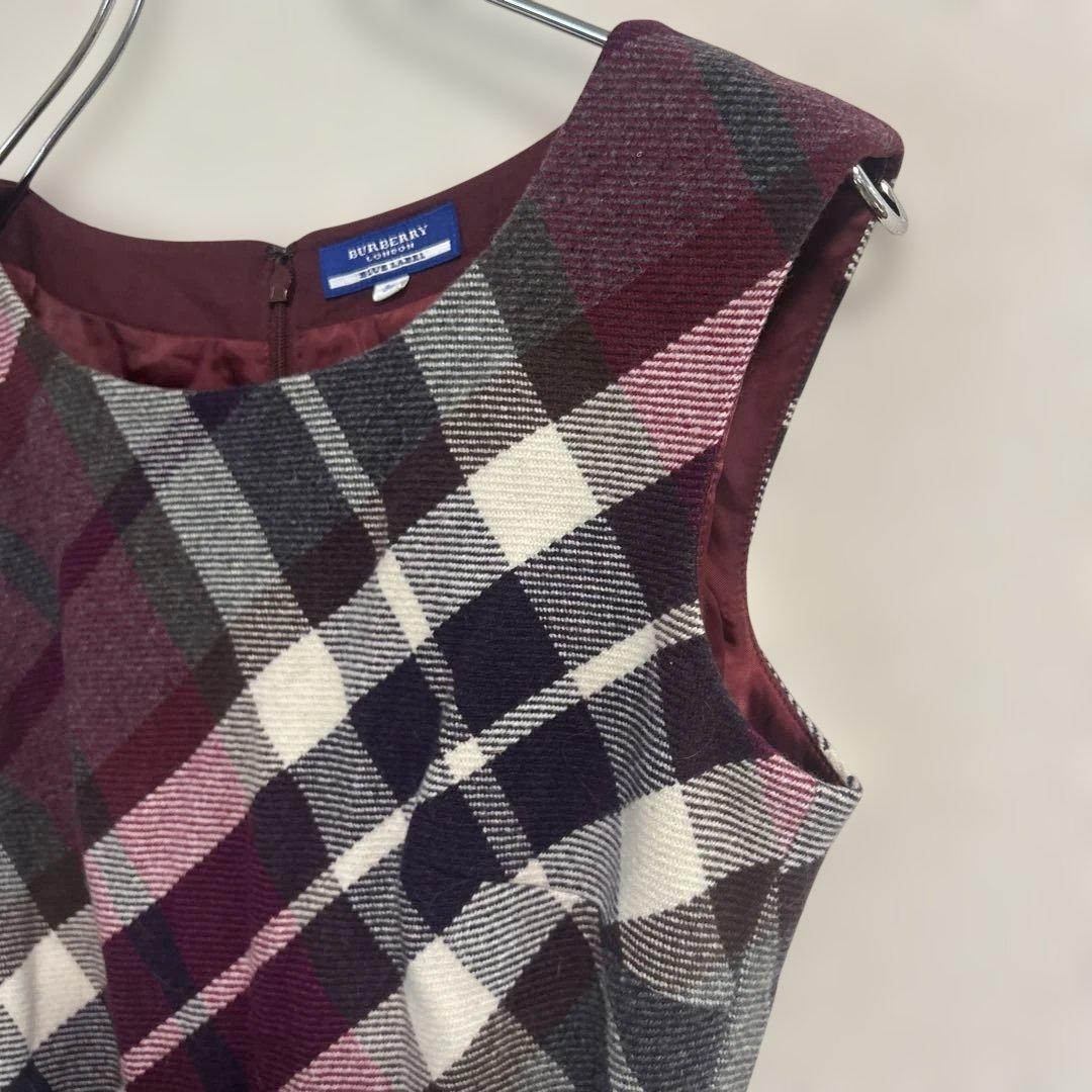 BURBERRY ブルーレーベル　ノースリーブ　チェックワンピース　ノバチェック