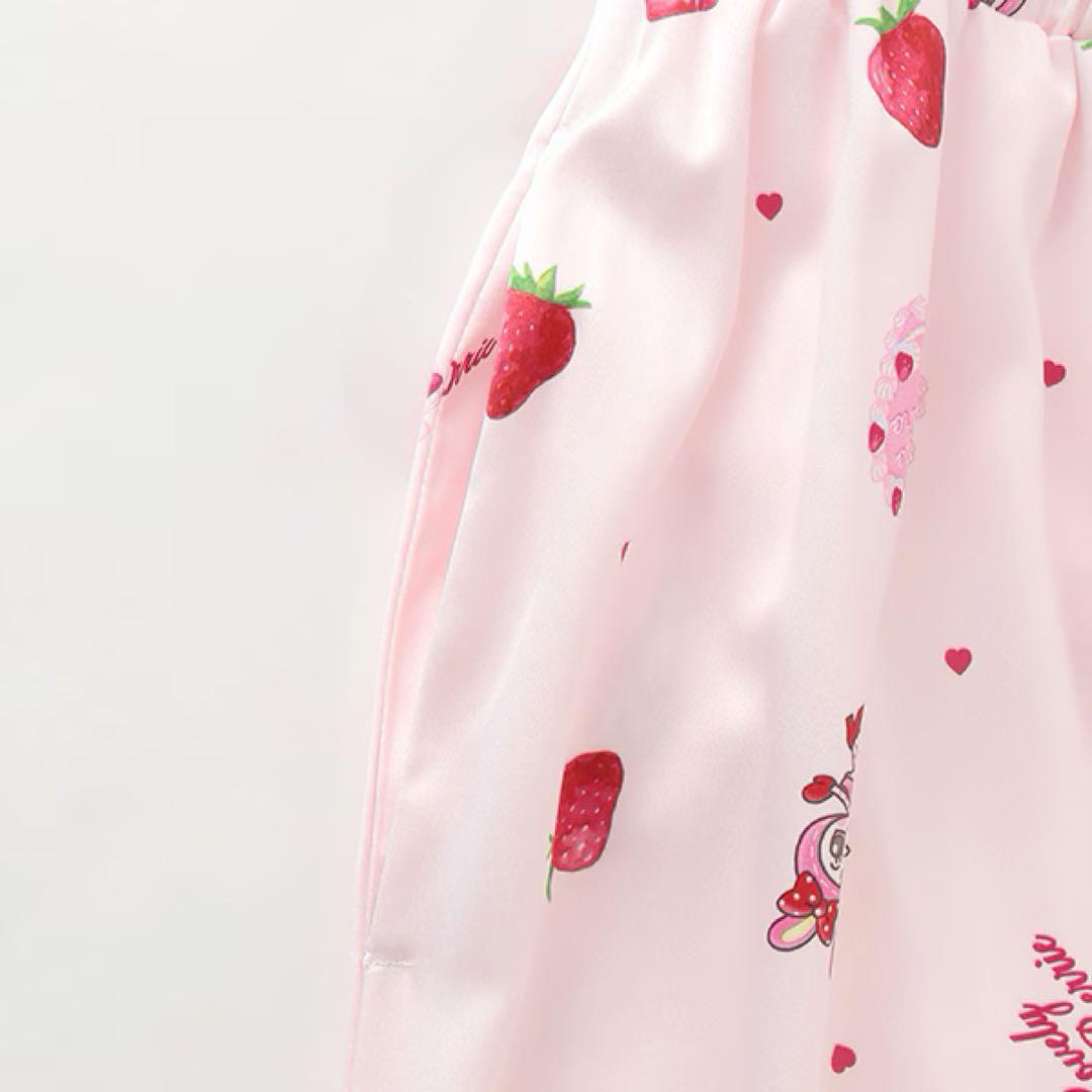 も*も様 メゾピアノ新品新作タグ付きベリエちゃん いちご柄パジャマF