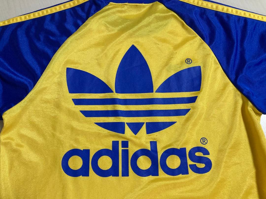 adidas アディダス80s ゲームシャツ M~L ビンテージ　サッカーシャツ