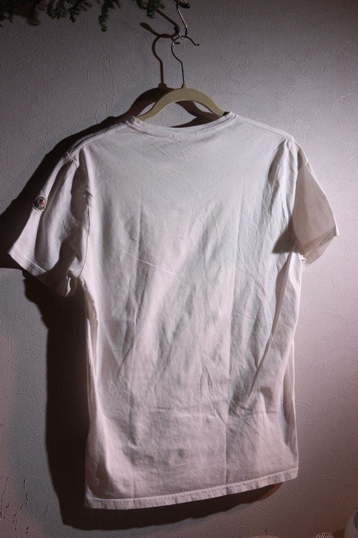 こ*う様 モンクレール MONCLER Tシャツ イタリア製 メンズ 白 ホワイ