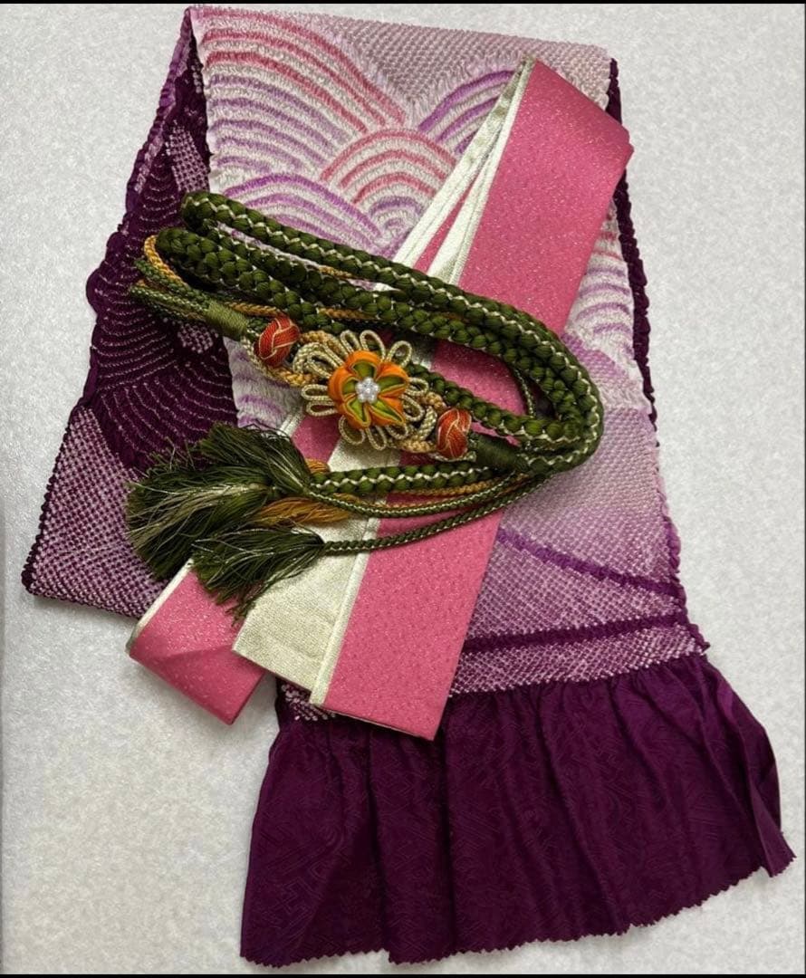 最高級　振り袖　フルセット　別誂長襦袢付　手描き　金彩　刺繍　絞り　長尺　769