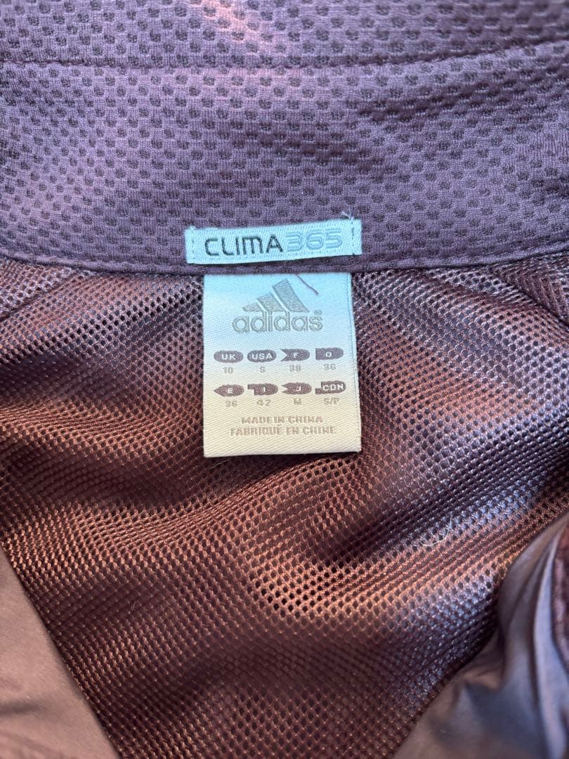 adidas CLIMA365ブラウンゴールドラインジャージ上下セットレディース