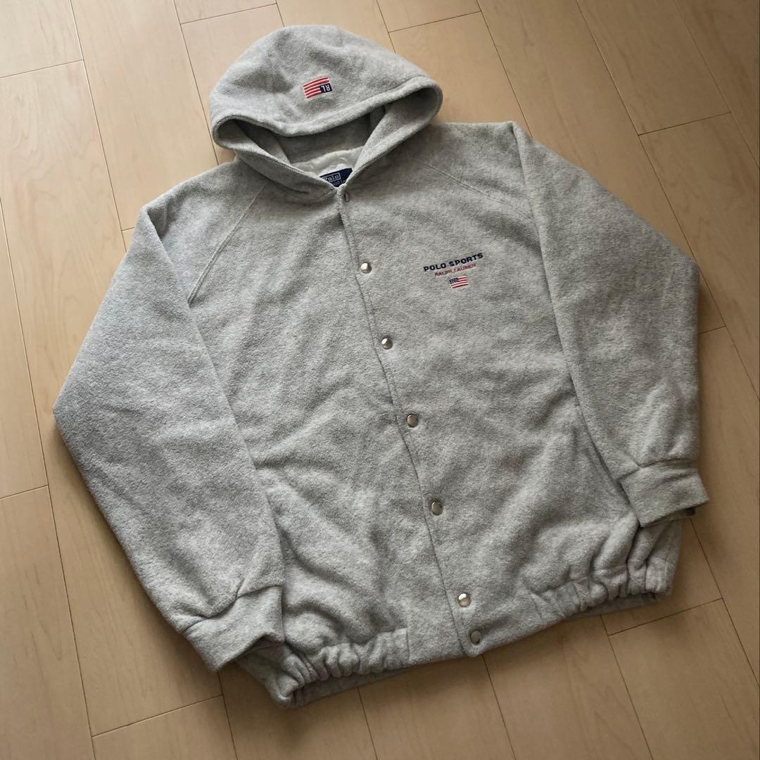 polo sport フリース キルティング hoodie ジャケット パーカー