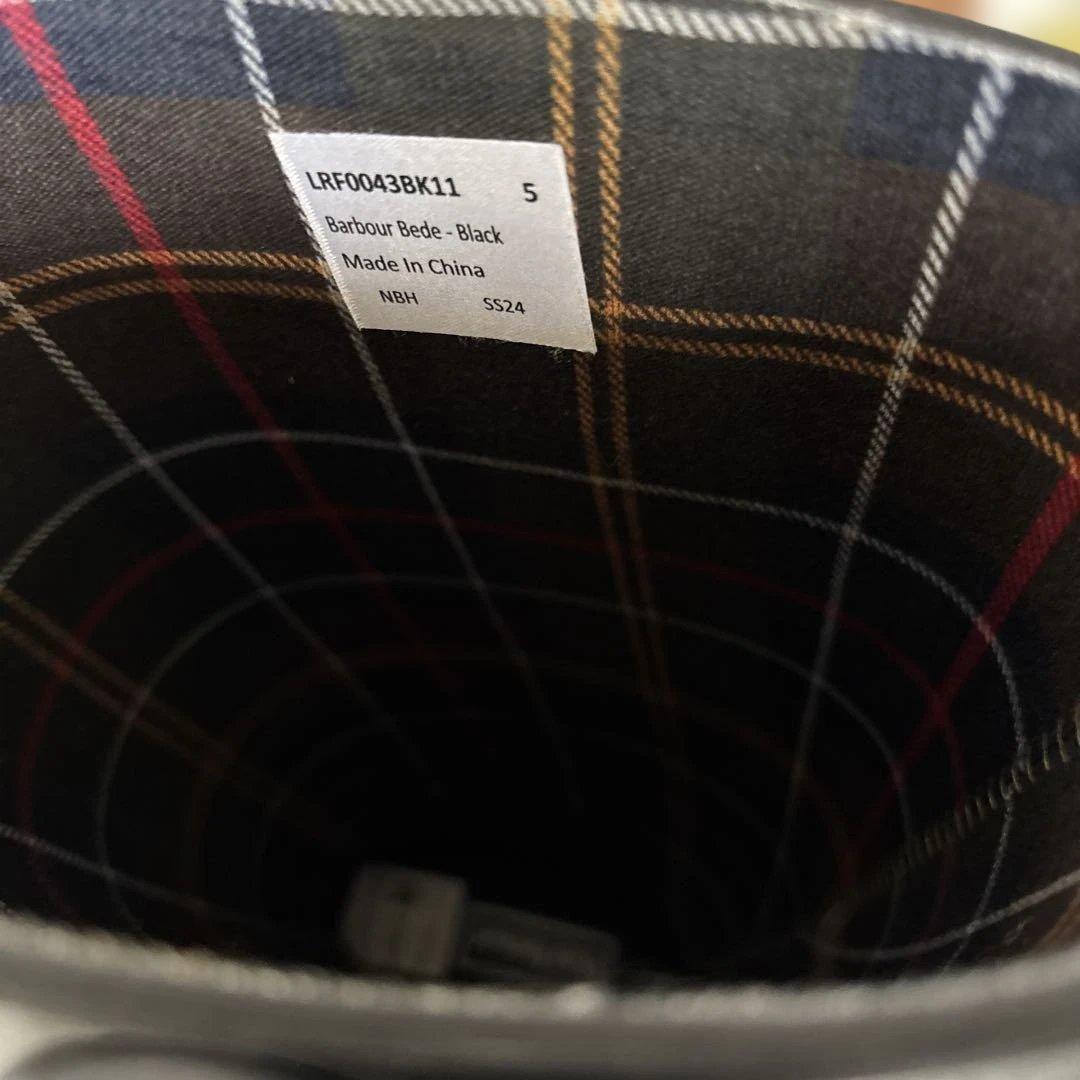 美品⭐︎Barbour バブアー レインブーツ 黒 サイズ5（24cm程度）