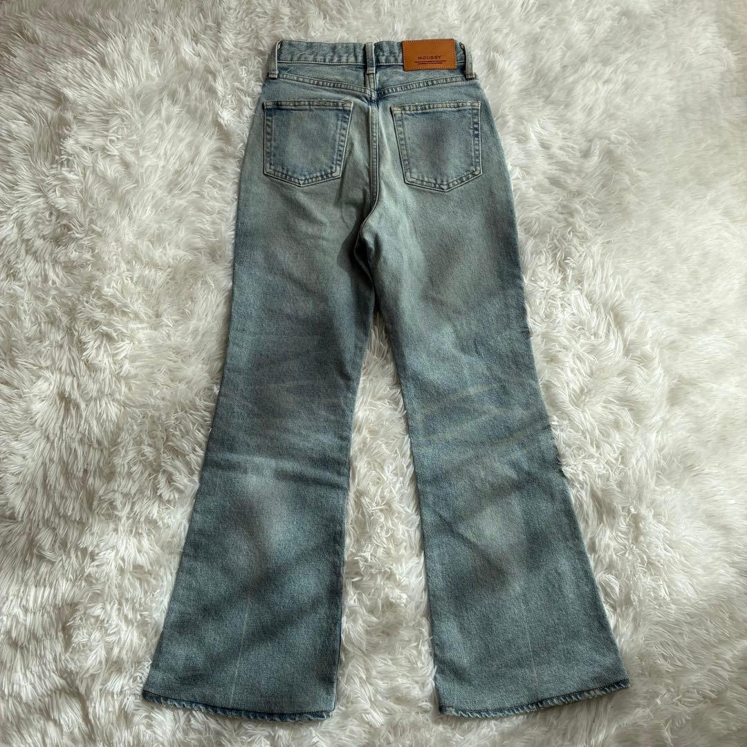 定価MOUSSY MVS L/BLU FLARE 美脚 フレアデニム 24