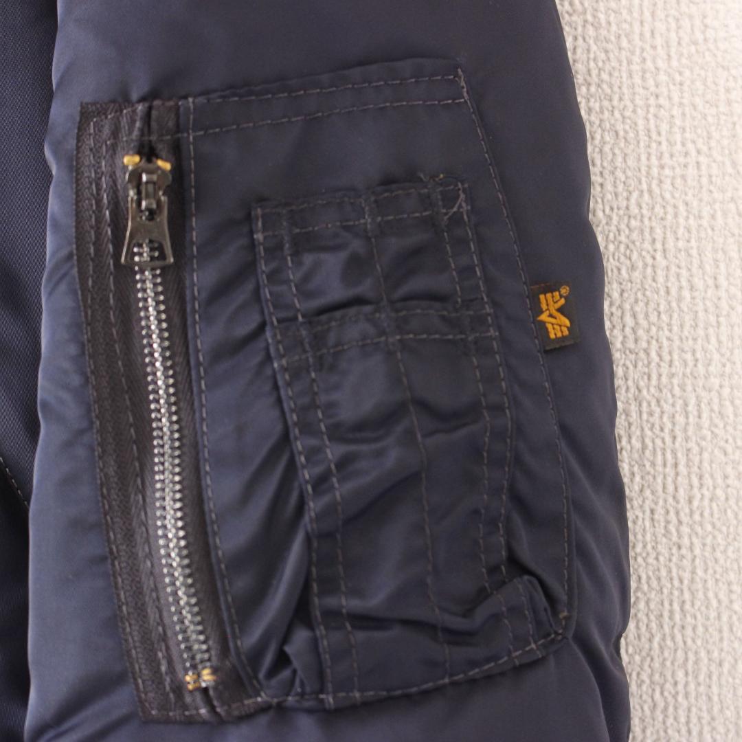 ALPHA INDUSTRIES USA MA-1 XL ネイビー ワッペン
