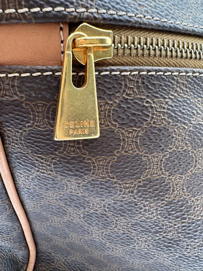 ボステリ　大幅値下げ　美品CELINE ブラウンレザートートバッグ