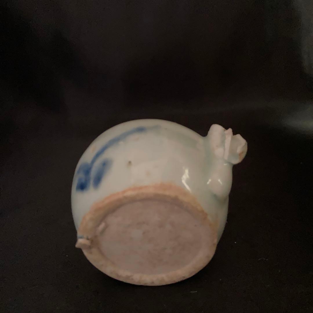 蒐集処分セール❗️【gallery三益】古染付鶴仙人紋水滴（明末時代）