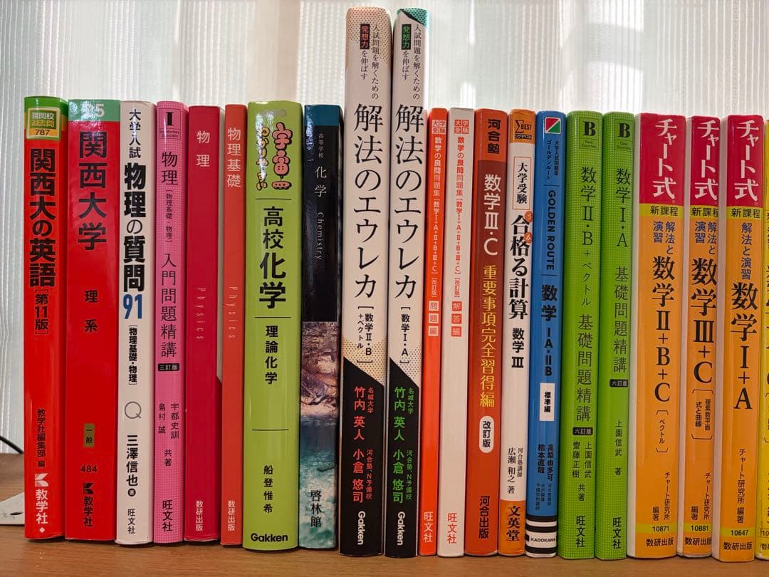 関西大学理工学部2026年合格者36冊参考書まとめ売り！物理・数学・英語