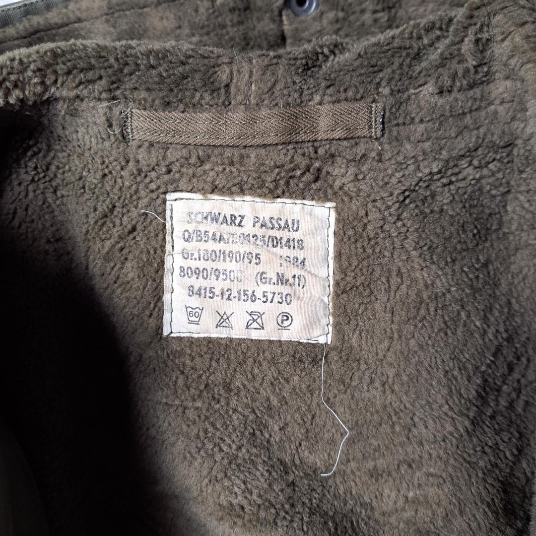 ドイツ軍 80s フィールドパーカ ボアライナー付き XL