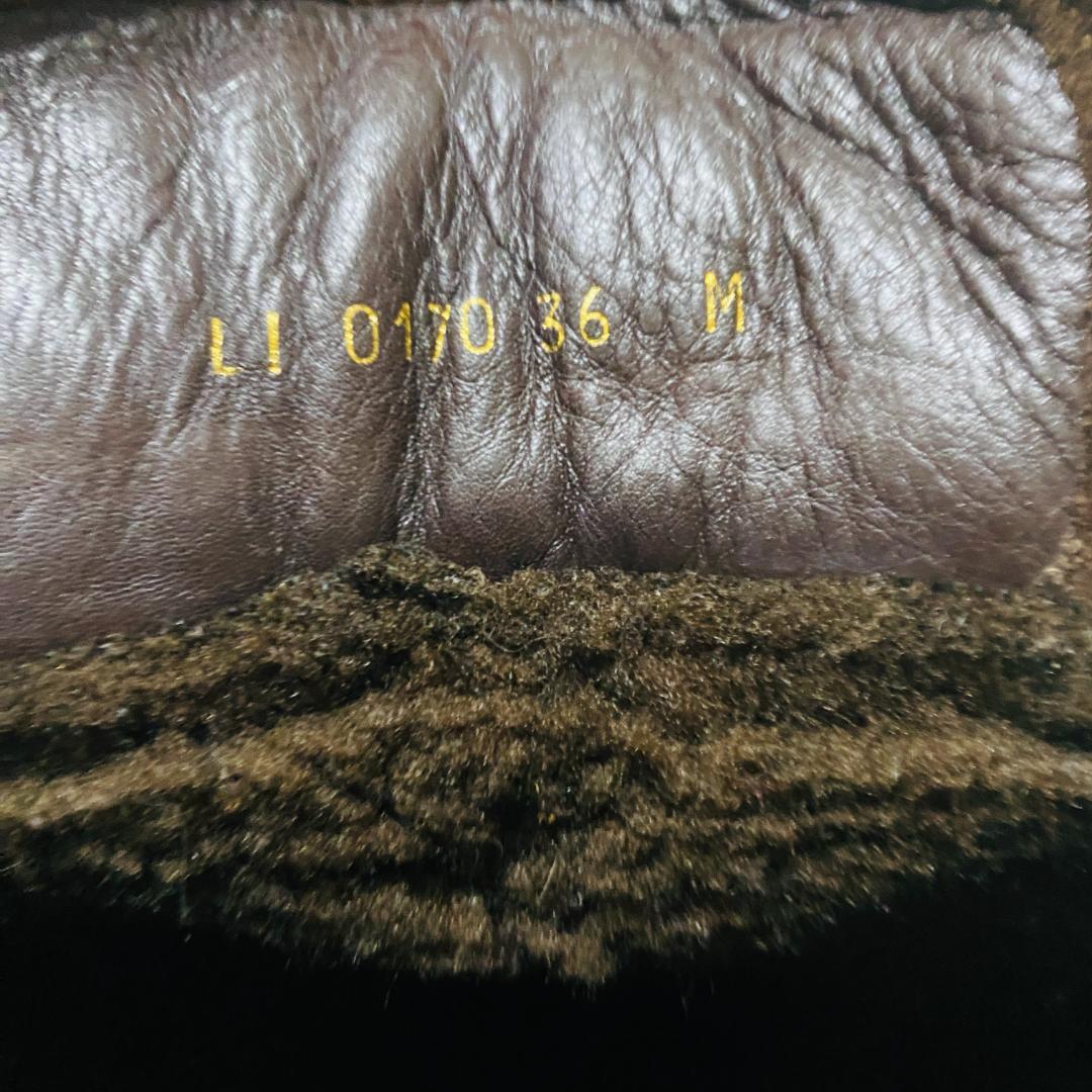 LOUIS VUITTON ルイヴィトン ロングレザーブーツ ボア モノグラム