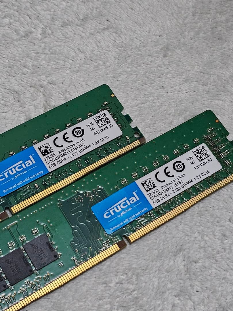 micron Crucial DDR4 2133 8GB ×2 計 16GB