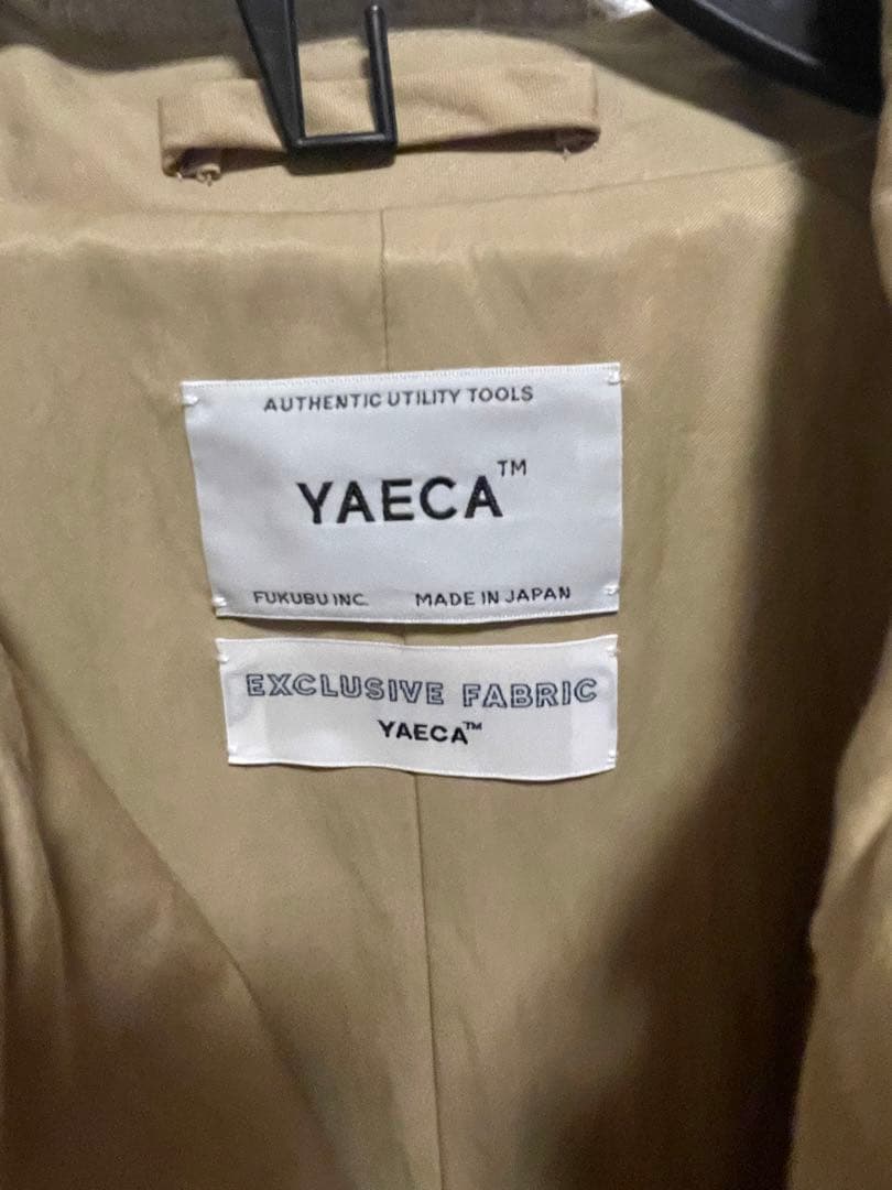 ヤエカ　yaeca ステンカラーコート　スタンダード　トレンチ　M 62502