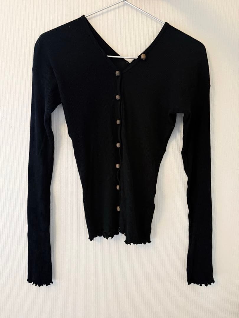 s*i様 baserange tav cardigan black s