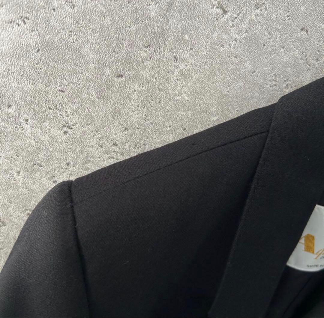 Aquascutum ダブル テーラードジャケット 紺ブレ 金ボタン