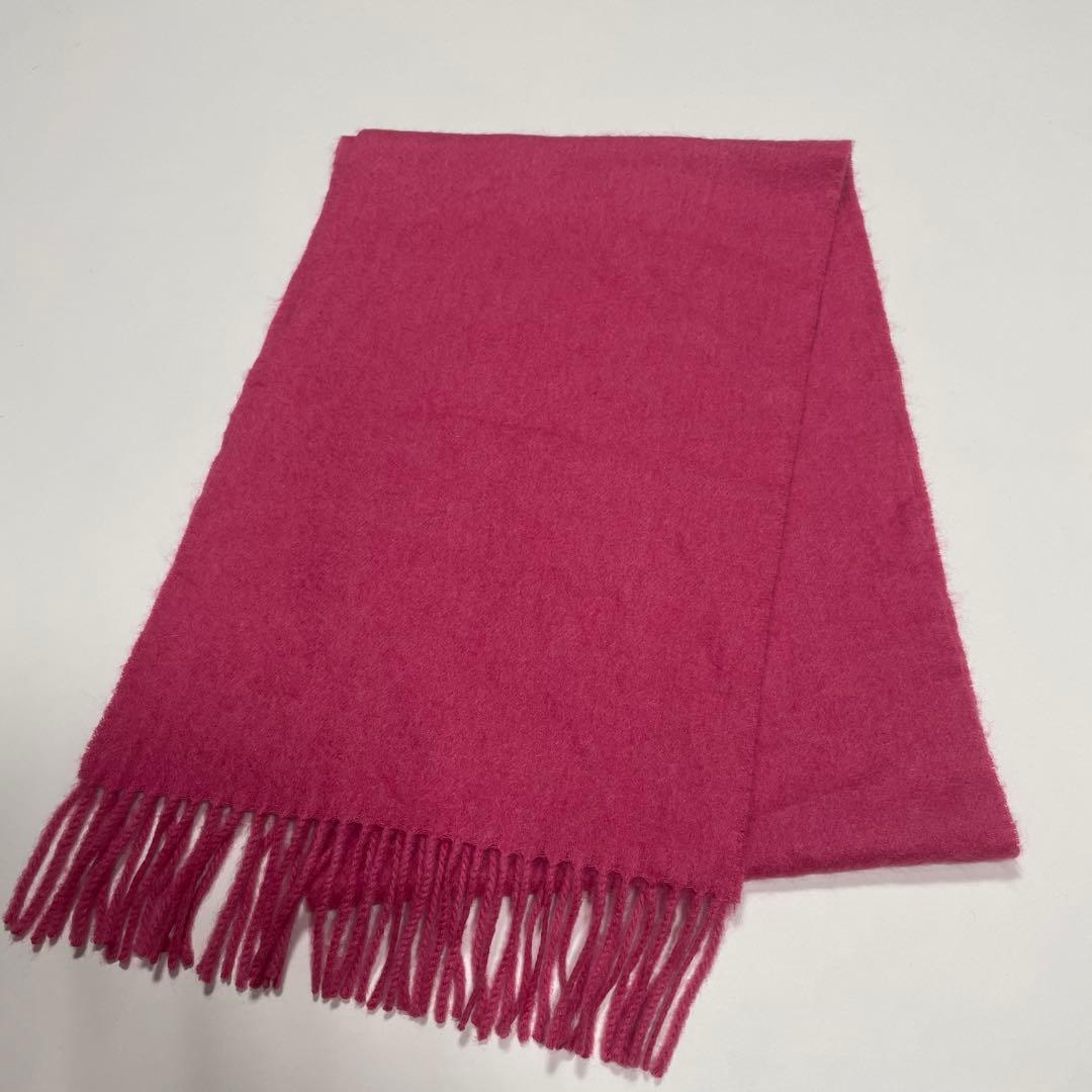 GOBI ゴビ　カシミヤ100％　マフラー　ピンク　美品　完売色‼︎ フリンジ