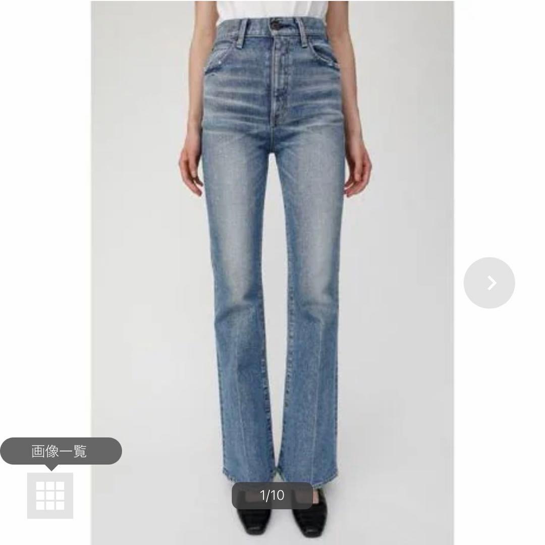 MOUSSY MVS FLARE デニム 24 フレアパンツ ブルー