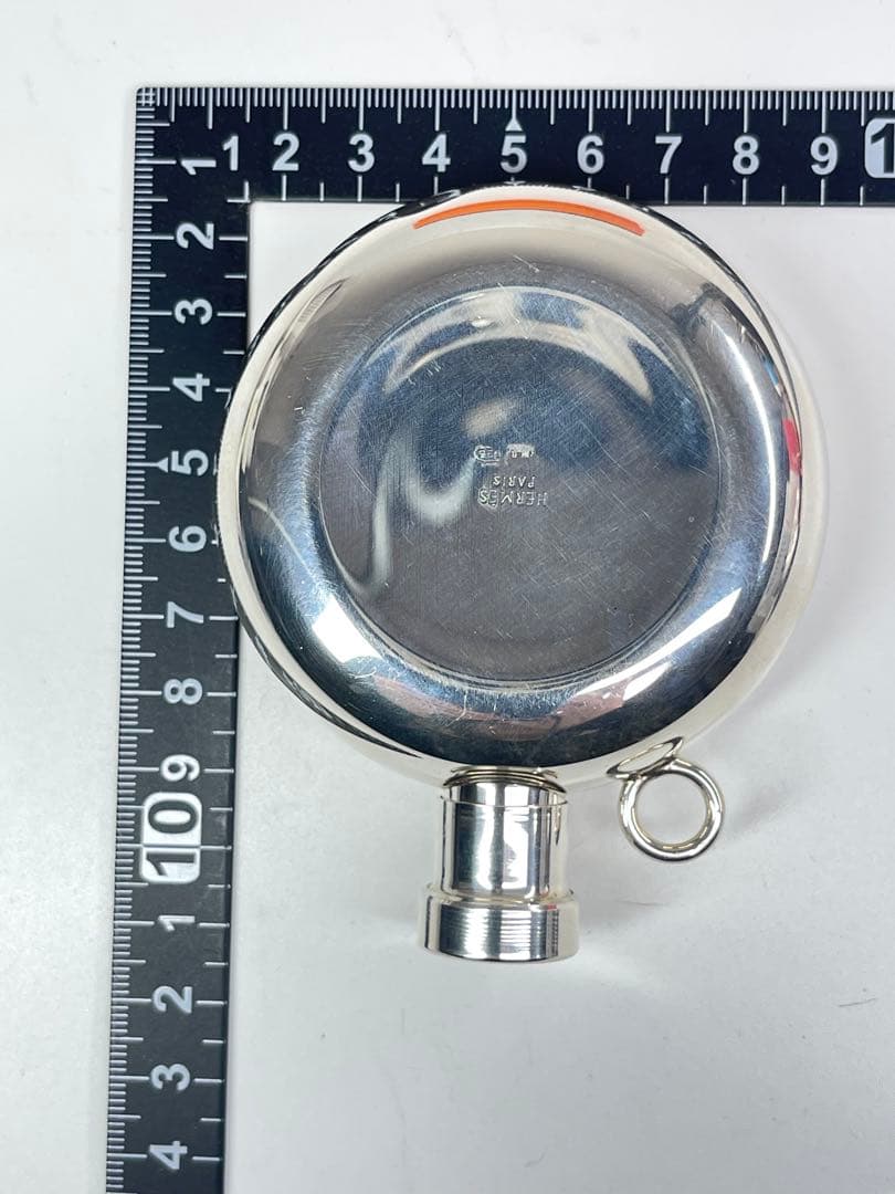 HERMES (エルメス )925スキットルウイスキーボトル