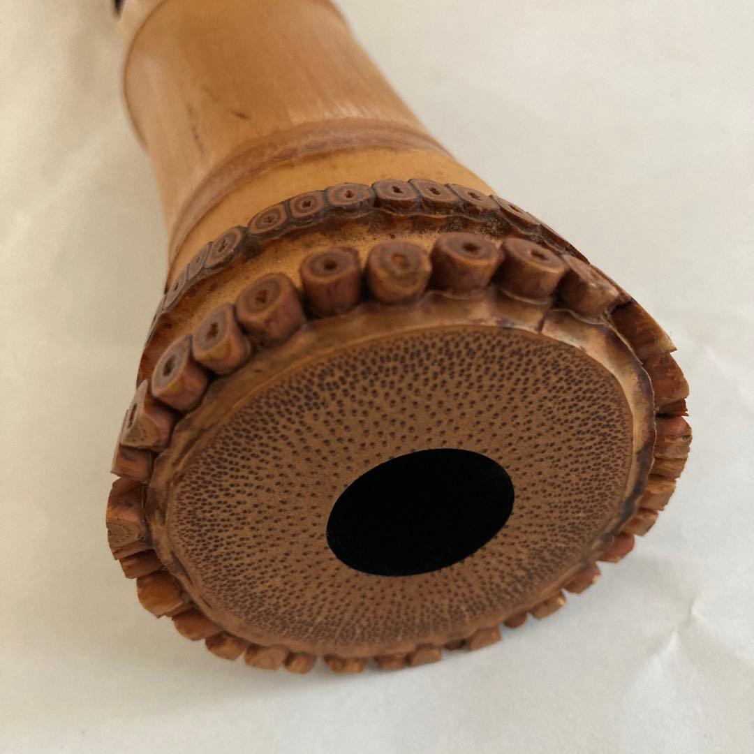 尺八　翠光　約54cm 一尺八寸　八寸管　５孔　竹製
