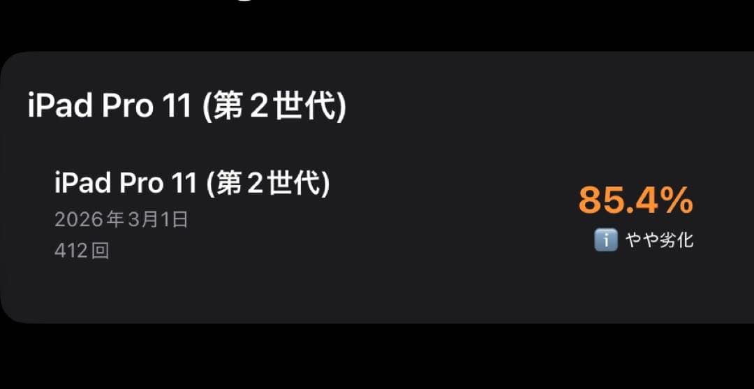 iPad Pro 11 第2世代 256GB Wi-Fiモデル スペースグレイ