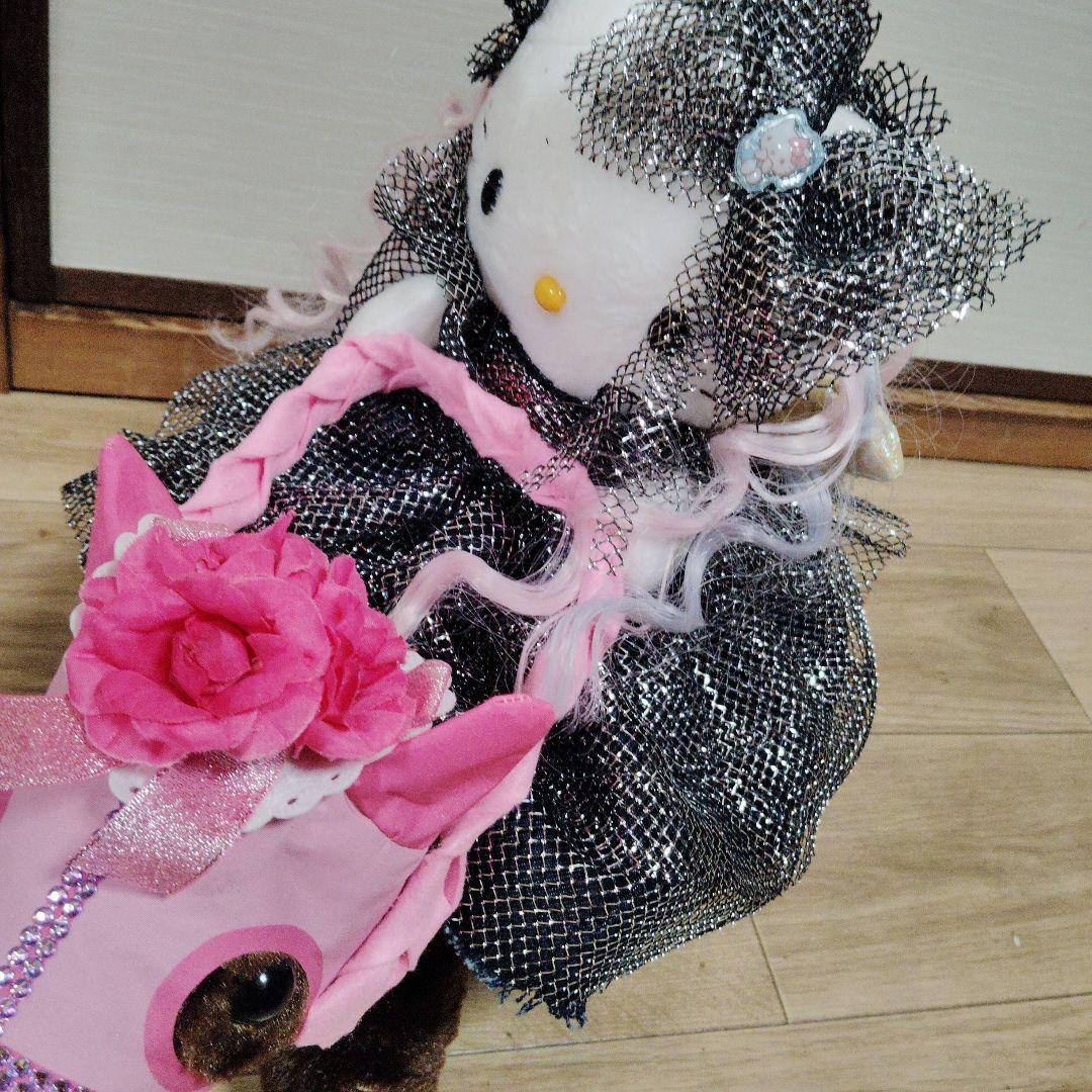 hello Kitty ハローキティ ぬいぐるみ 黒ドレスsanrio ntt