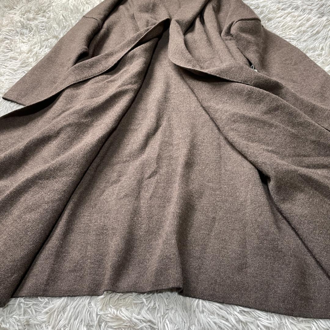 専用 美品 ドゥーズィエムクラス ウール スムースニットガウンコート F 日本製