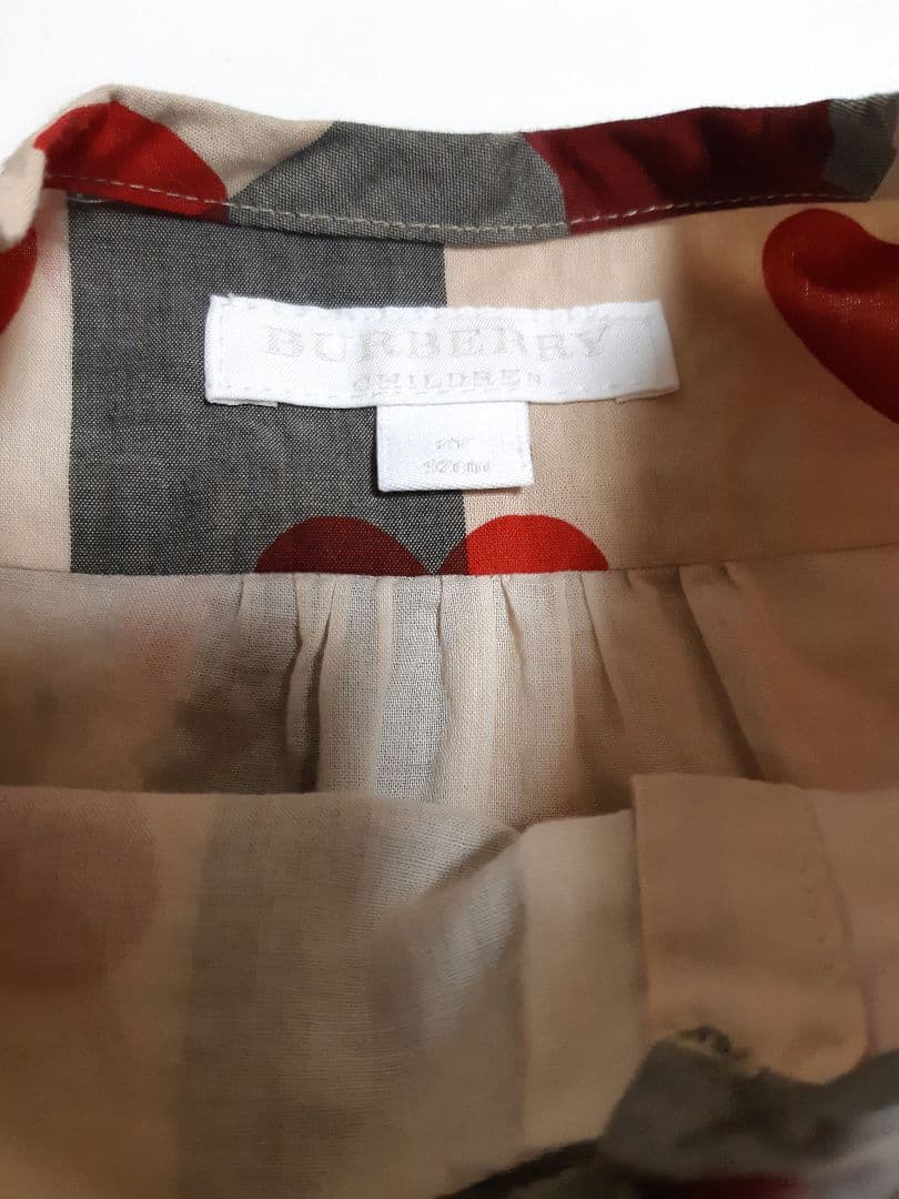 BURBERRY バーバリー チルドレン ハート ワンピース 2Y メガチェック