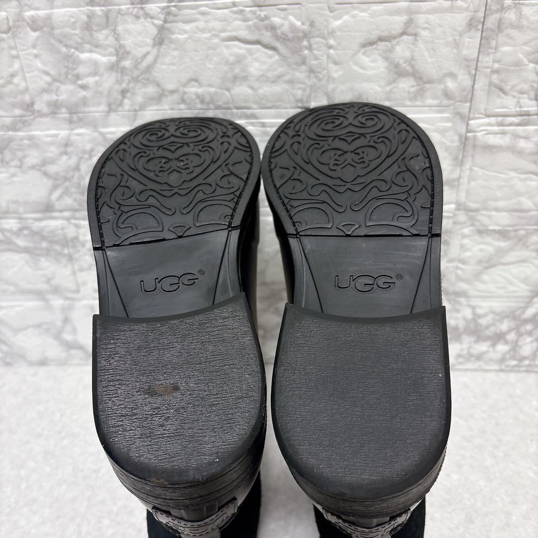 ⭐️美品⭐️UGG アグ レインブーツ ショートブーツ 黒 25㎝