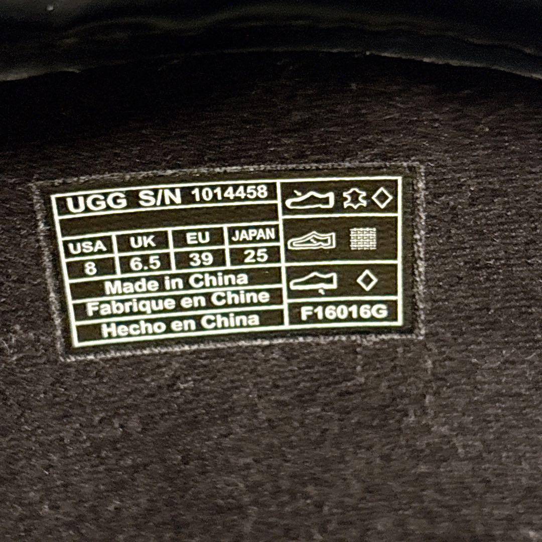 ⭐️美品⭐️UGG アグ レインブーツ ショートブーツ 黒 25㎝