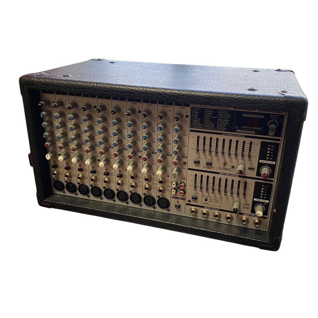 【ジャンク】BEHRINGER PMX2000 ミキサー　パワードミキサー