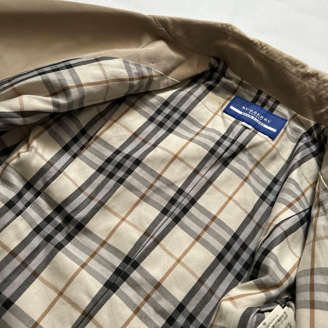 BURBERRY BLUE LABELビッグボタンフリルジャケットベージュ38