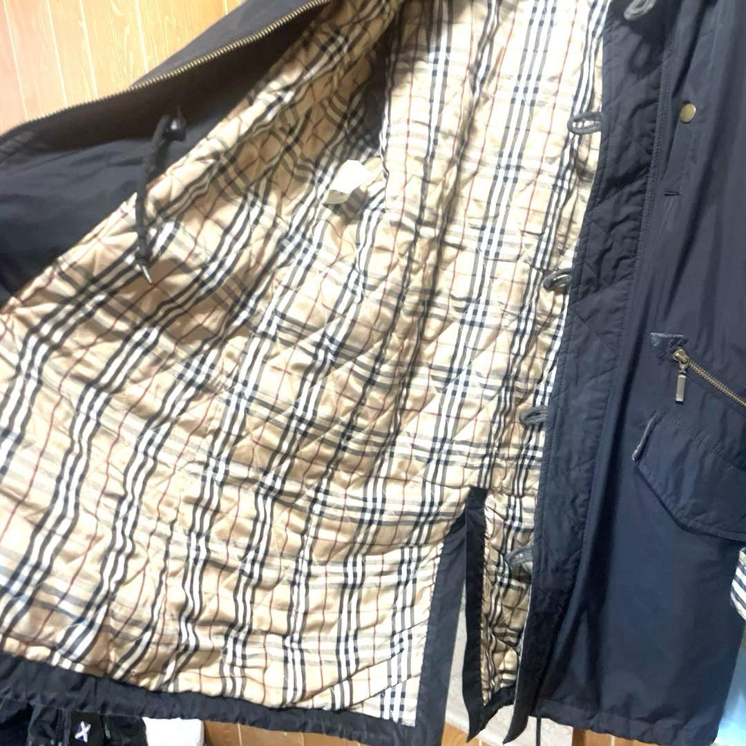 バーバリーブラックレーベル　モッズコート Lサイズ　ノバチェック