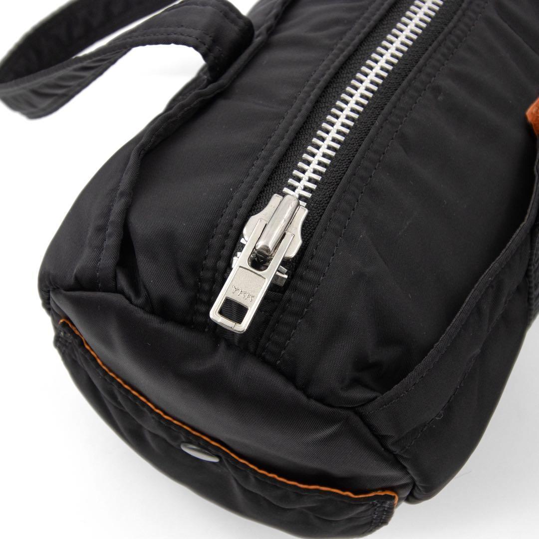 A087【美品】ポーター／タンカー　ミニボストンバッグ　ダッフル　ナイロン　黒