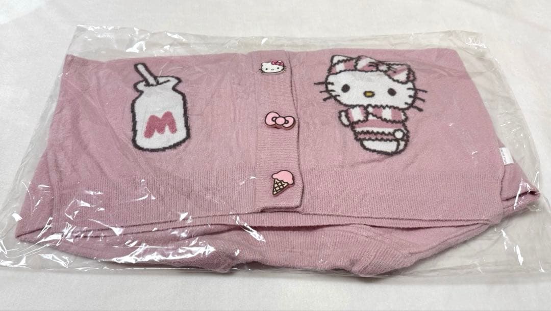 新品‼️サンリオハウス ジェラートピケ スムーズィーカーディガン ピンク キティ
