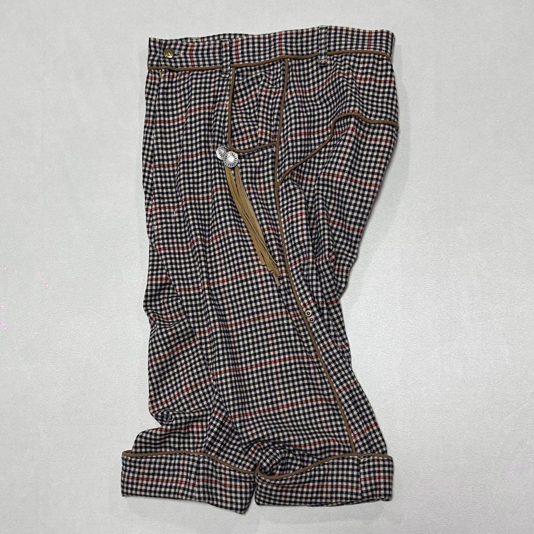 10s mercibeaucoup 12ss チェック サルエルパンツ 平成