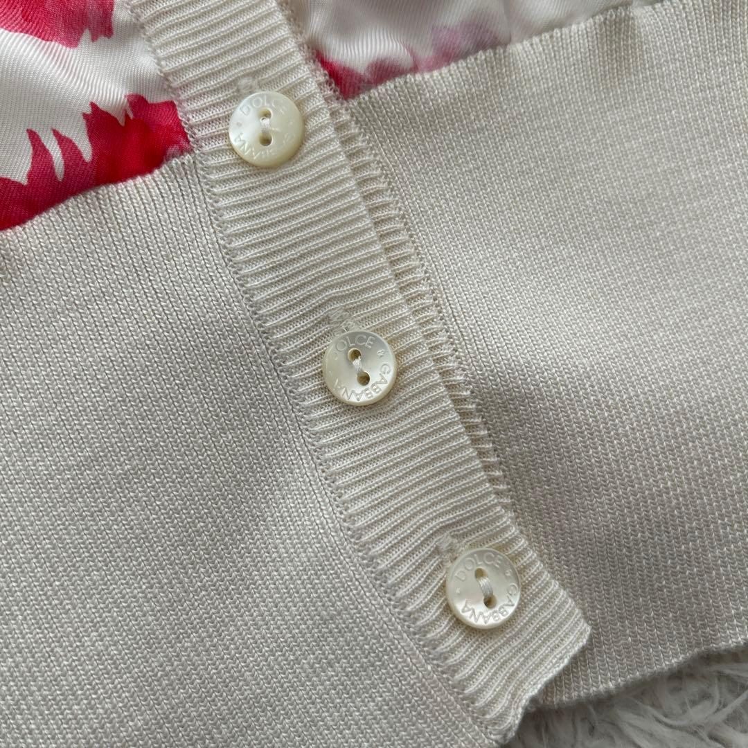 美品　DOLCE&GABBANA ドルチェ＆ガッバーナ カーディガン シルク44